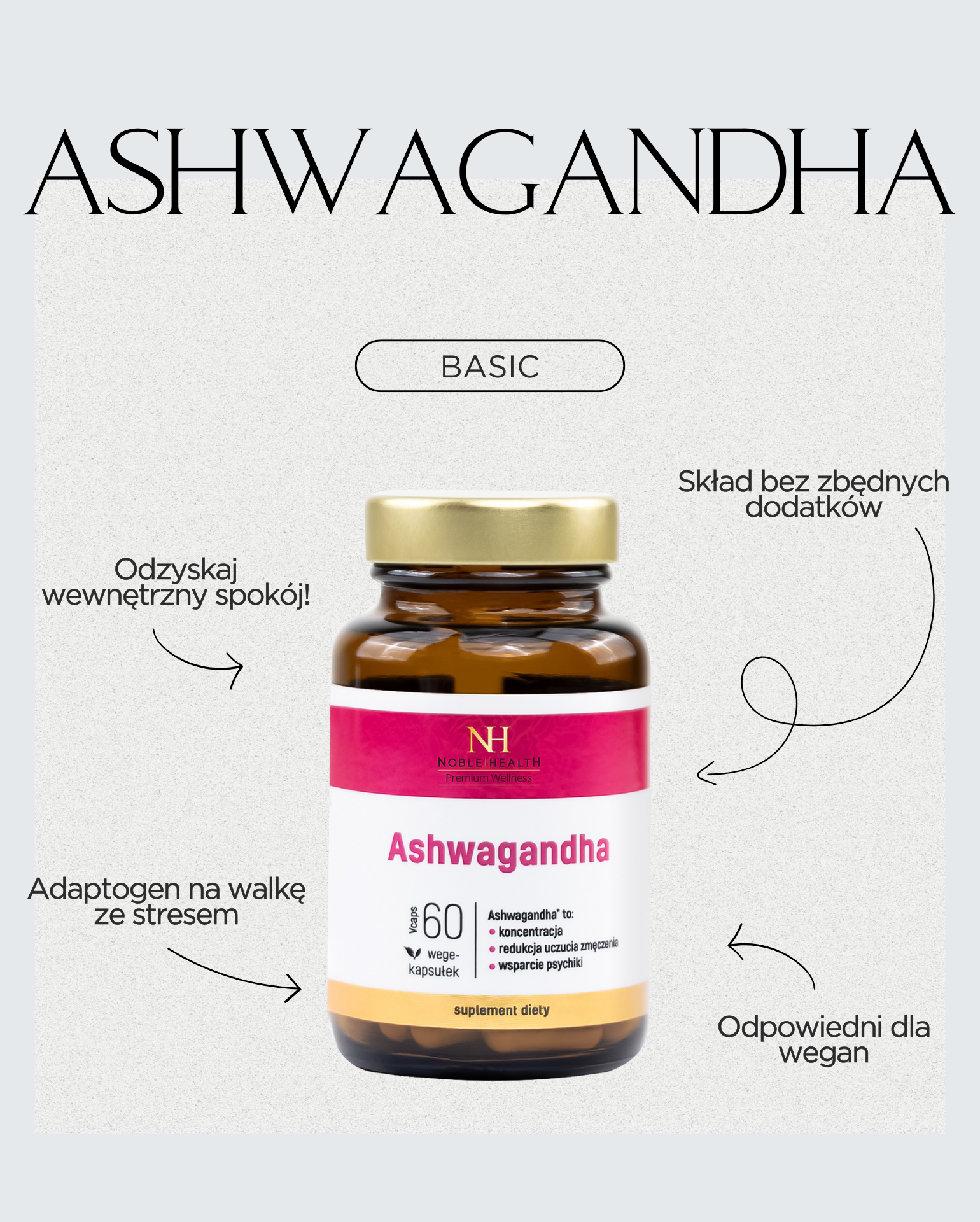 Noble Health Ashwagandha Nahrungsergänzungsmittel