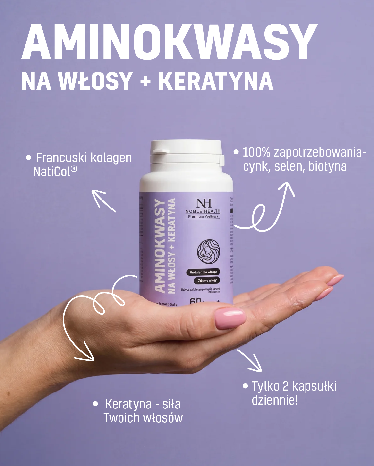 Amino acids for hair + keratin