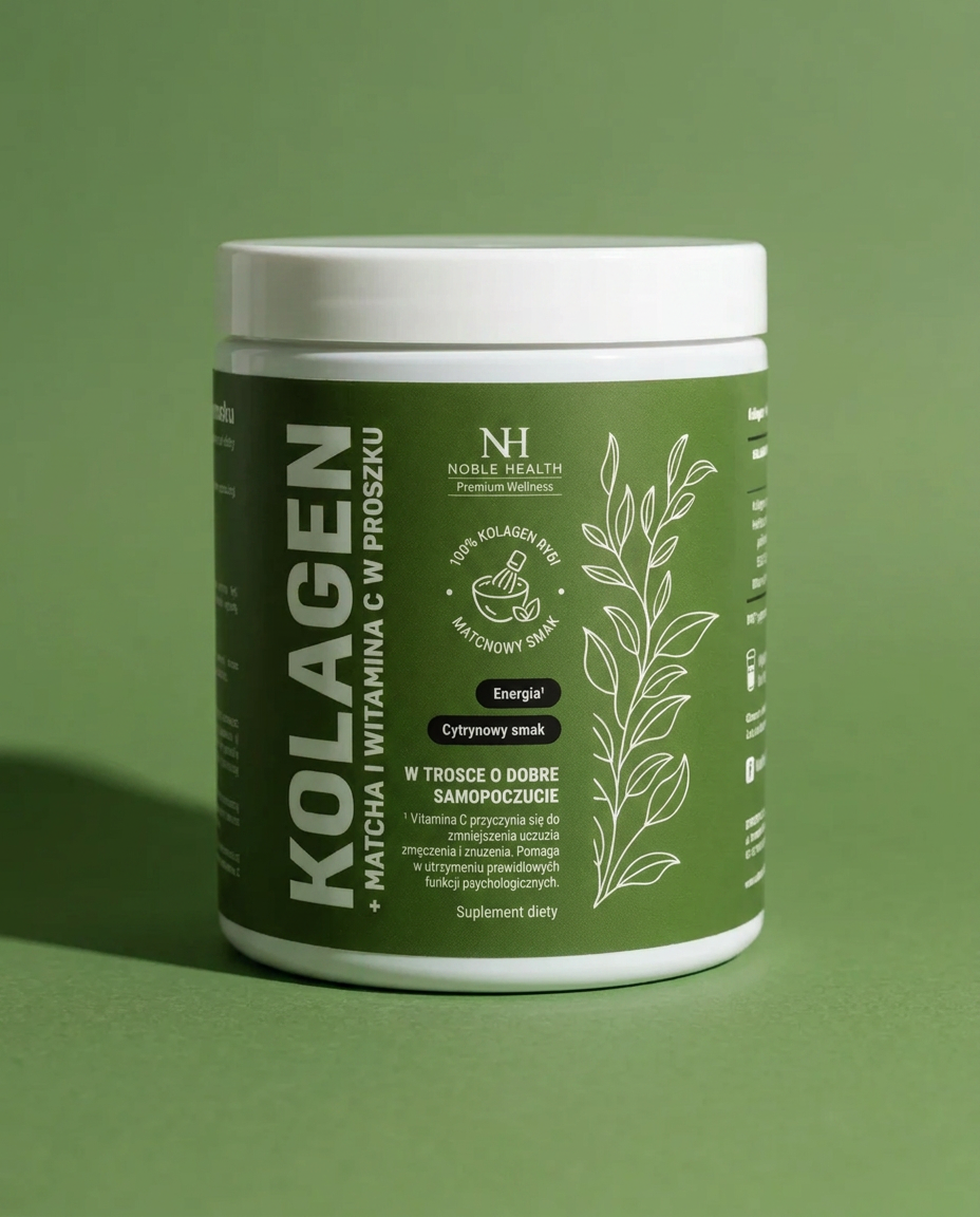 Kollagen + Matcha und Vitamin-C-Pulver